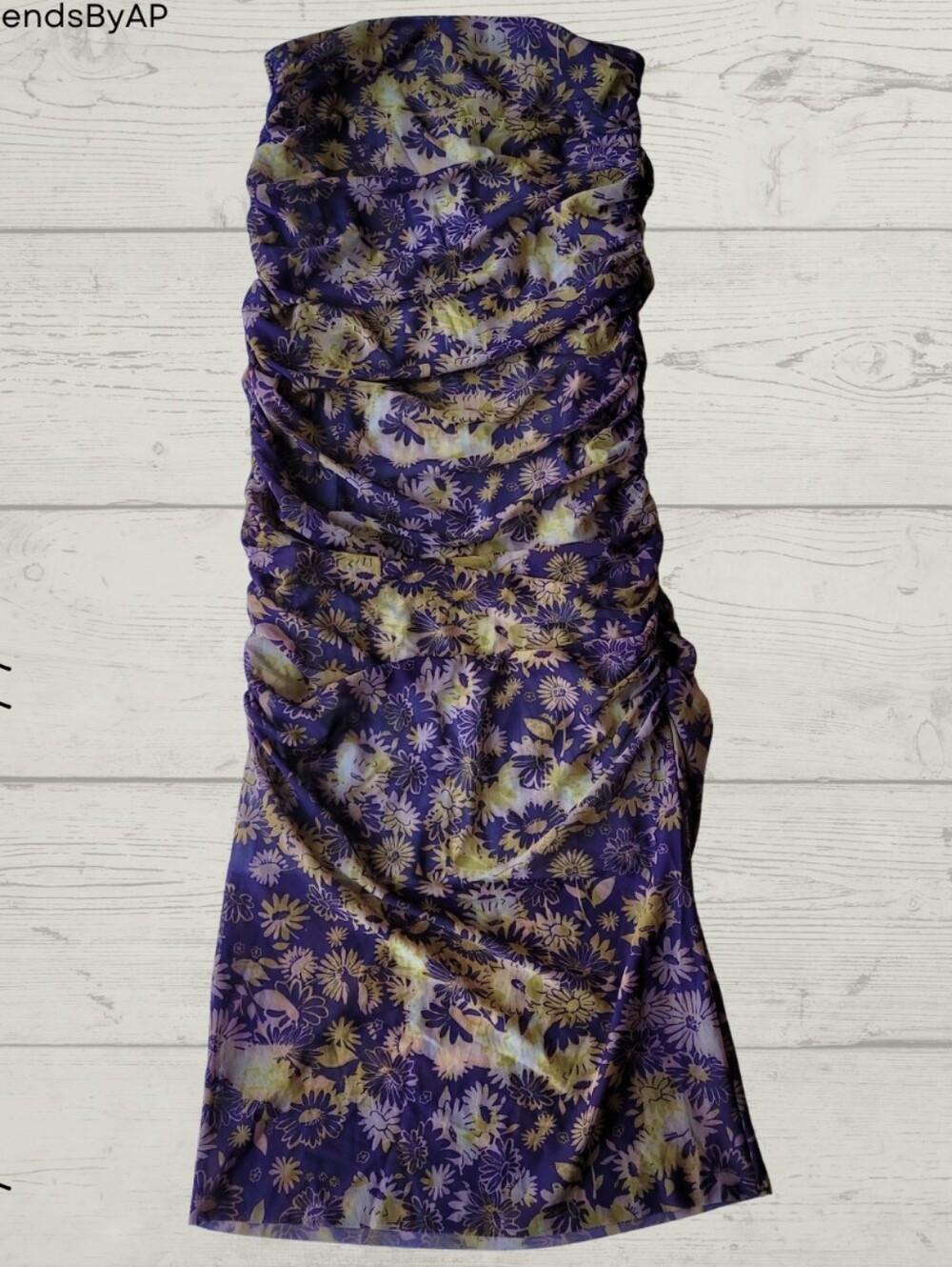 Anthropologie Floral Midi Dress Or Maxi Skirt